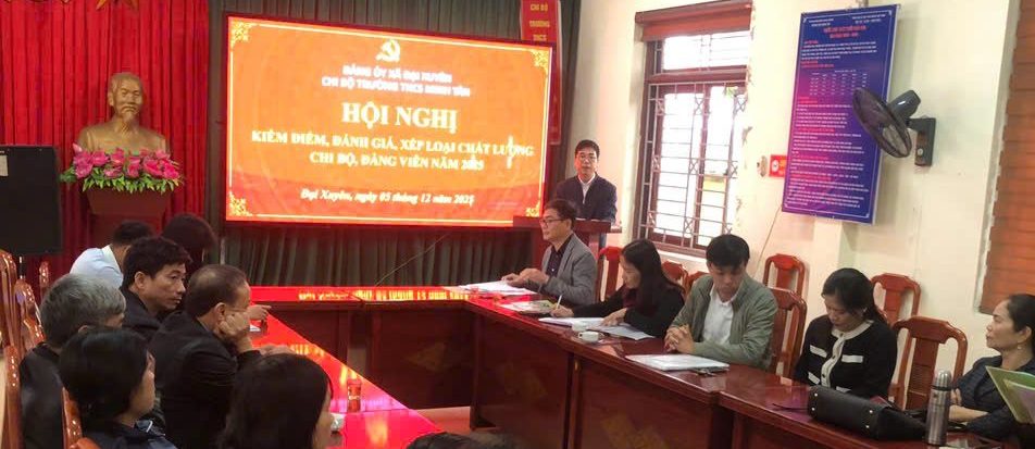 Hội nghị kiểm điểm, đánh giá chất lượng Chi bộ, đảng viên năm 2025